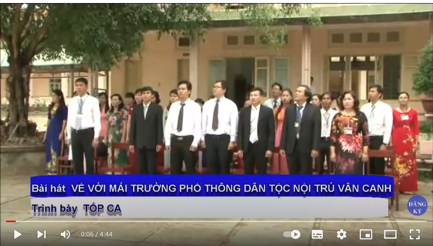 Bài hát về trường PTDTNT THCS&THPT Vân canh